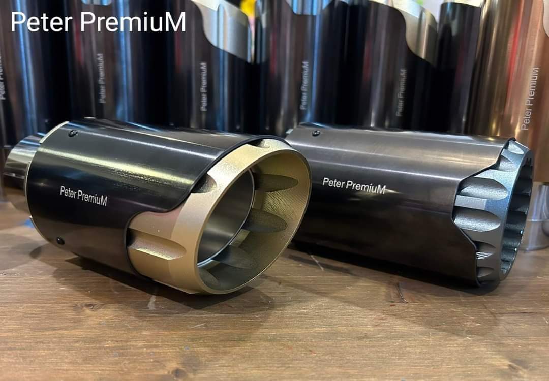 Peter PremiuM - exhaust tips ปลายท่อไอเสีย  เราออกแบบ และผลิต คุณภาพสูง ความเที่ยงตรงสูง  รับรองคุณภาพและความพึงพอใจสูงสุด