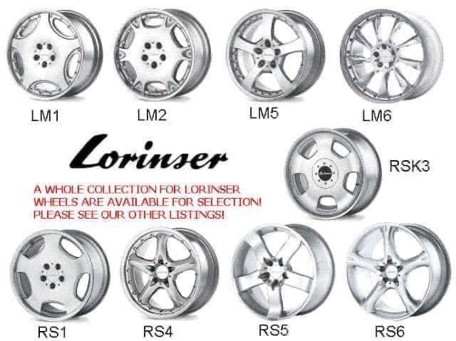 Lorinser LM2. 18” 2ชิ้นแท้ สวยๆ สมบูรณ์ for benz