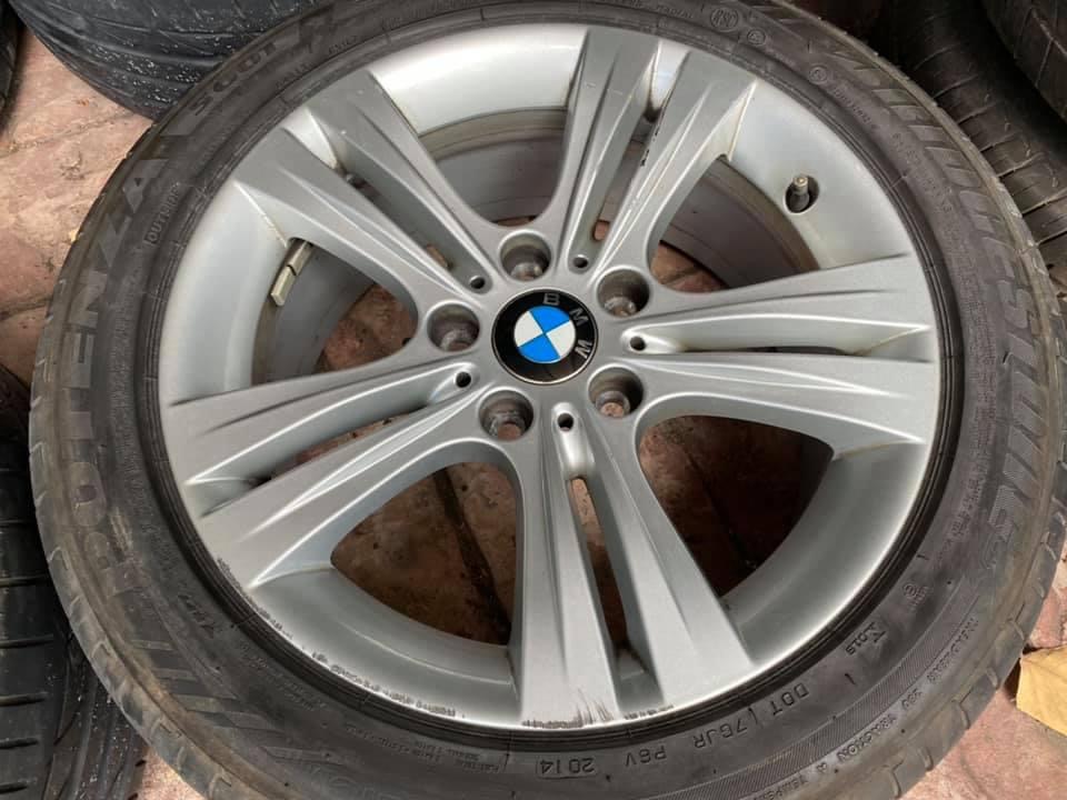 ล้อแท้ BMW F30 17” 7.5x17 et37 (ยางใช้ไม่ได้แล้ว) สวยสมบูรณ์ สีเดิมๆ